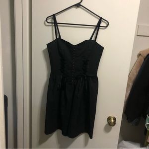 Spin Doctor Black Corset Dress